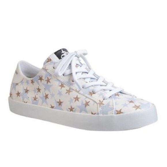 NEW OTBT Court Star Print Sneakers 9M Leather Made In Brazil NWOB - Picture 1 of 13